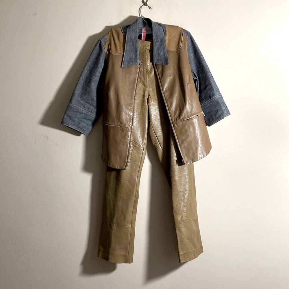 Vintage Wilson’s Leather Pants and Köperhaus Jacket